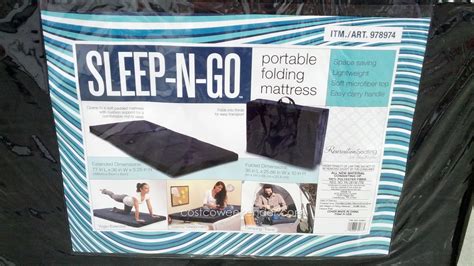 costco folding camping sided mattress.